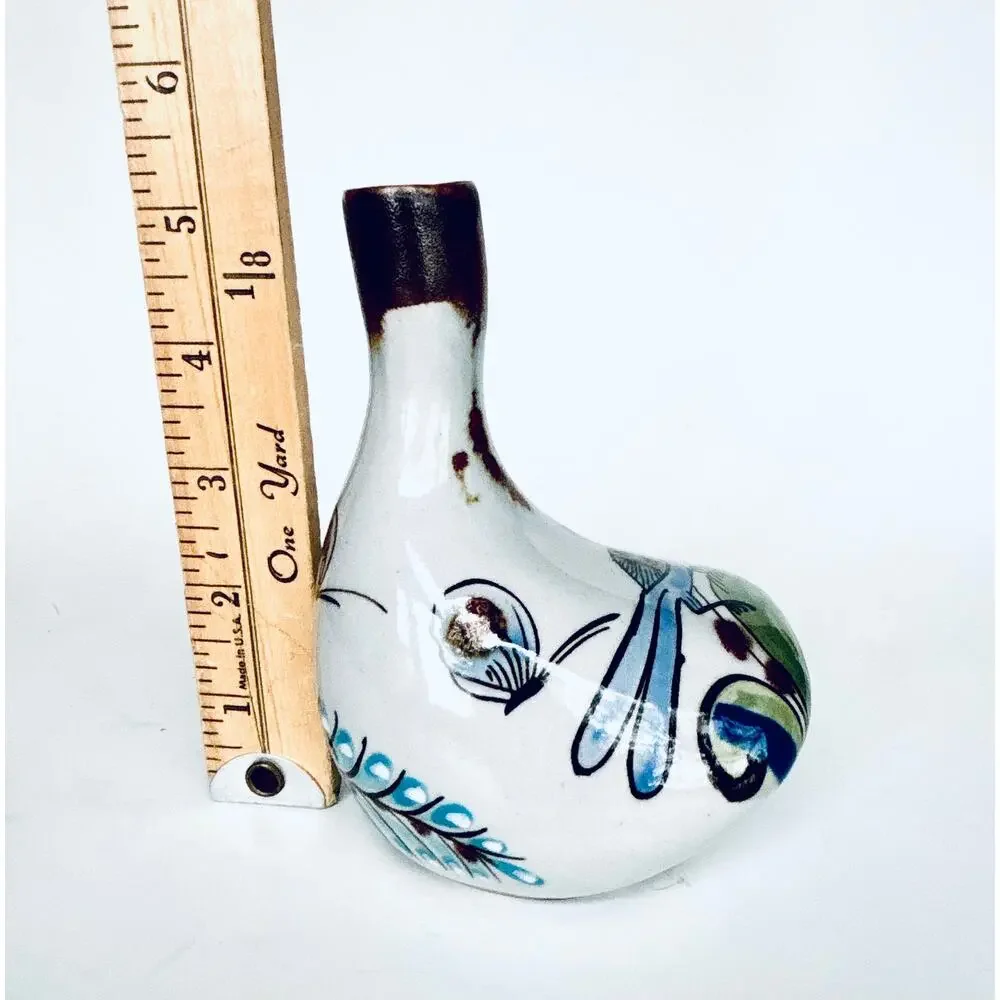 Vintage Ken Edwards El Palomar Tonala Bud Vase Mexican Pottery Scorpion Signed